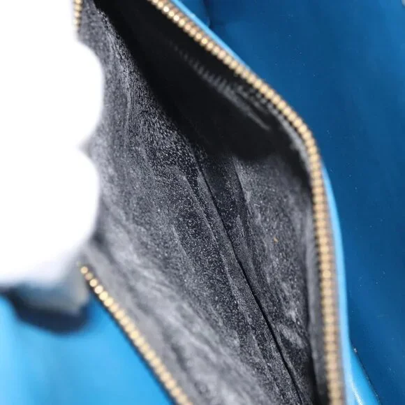 Authentic LOUIS VUITTON Epi Osh Shoulder Bag Black Blue M52445 LV - Picture 3 of 16